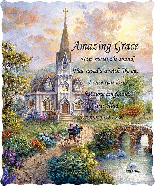 "Amazing Grace" Inspirational Quilted Throw 50"x60"