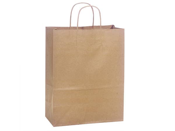 Brown Kraft Paper Retail Shopping Bags: 25 Pack / Regal 14x10x15.5"