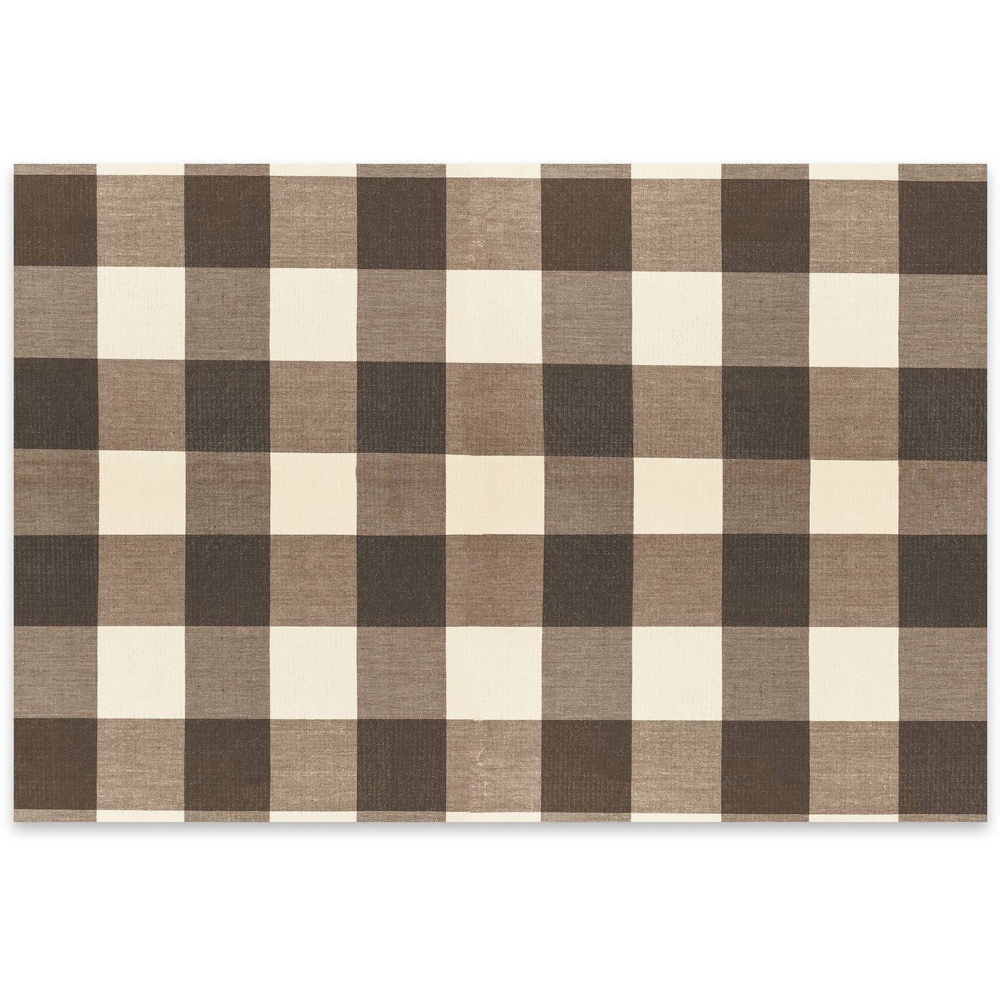 Brown Buffalo Check Paper Placemat Pad