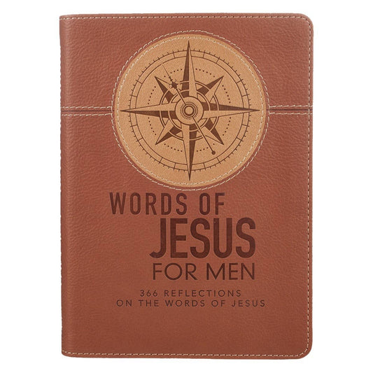 Devotional Words of Jesus for Men Faux Leather