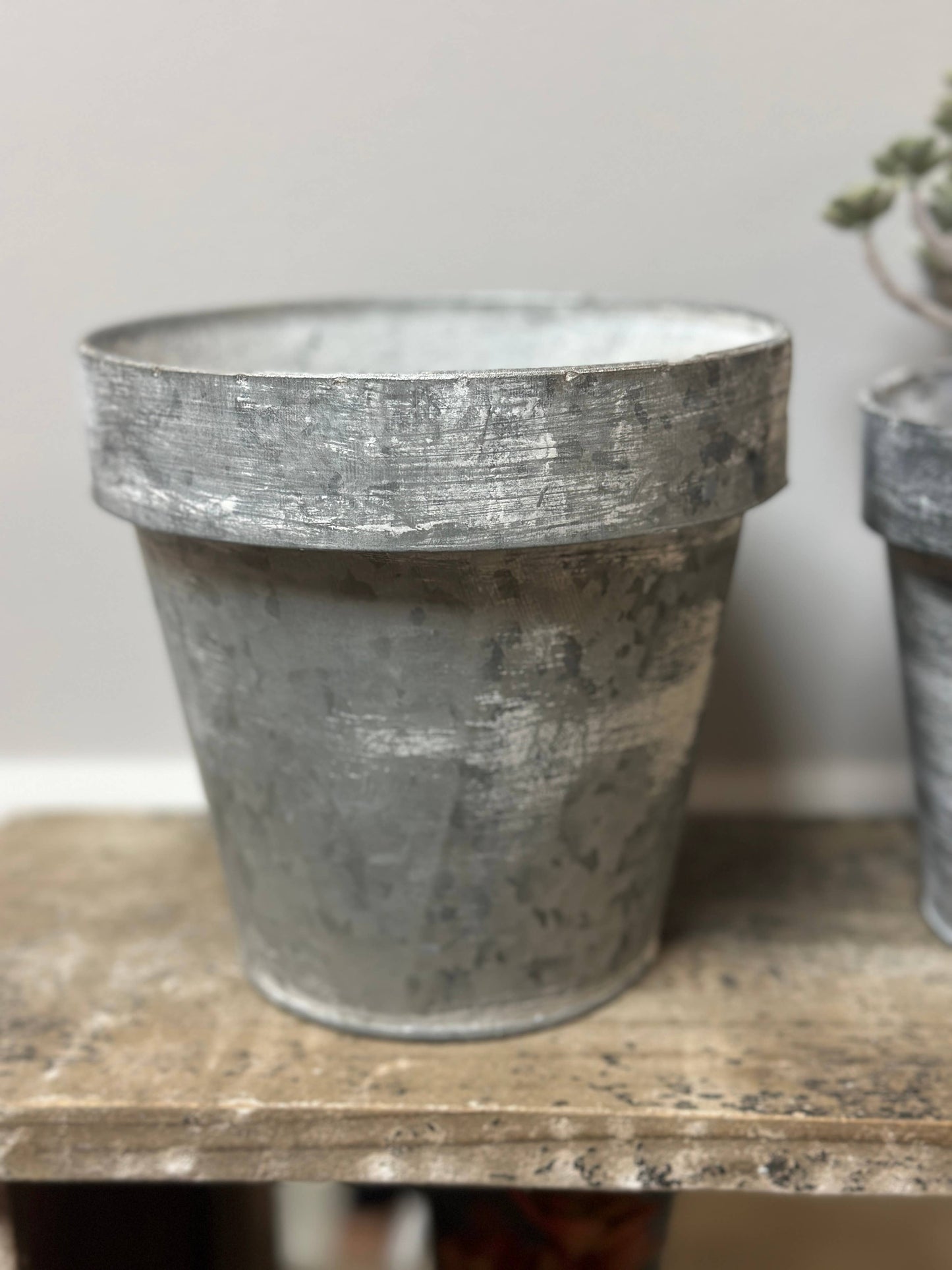 Zinc Flower Pot: Large