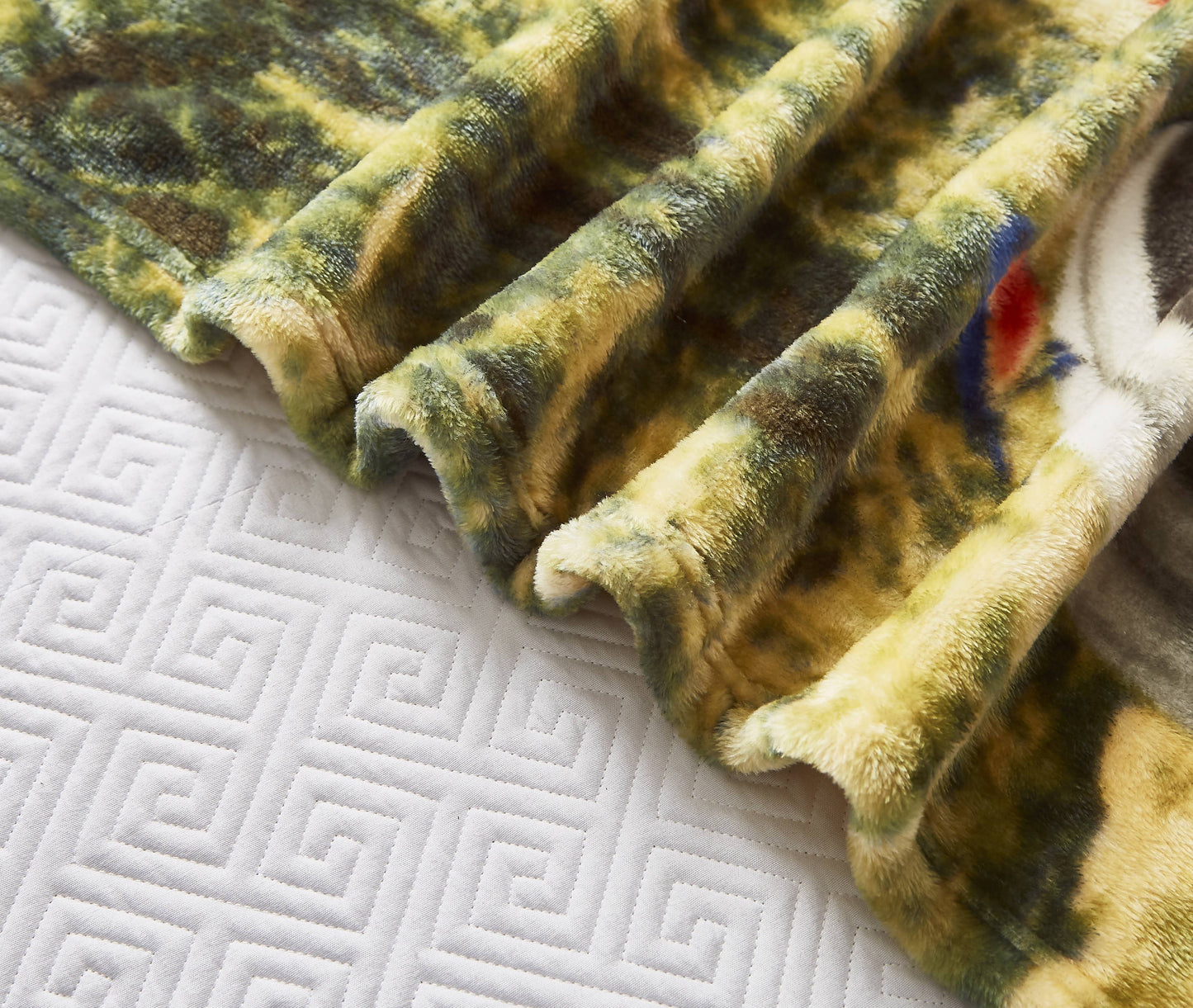 "Patriotic Tractor"  1-Ply Faux Fur Everyday Blanket