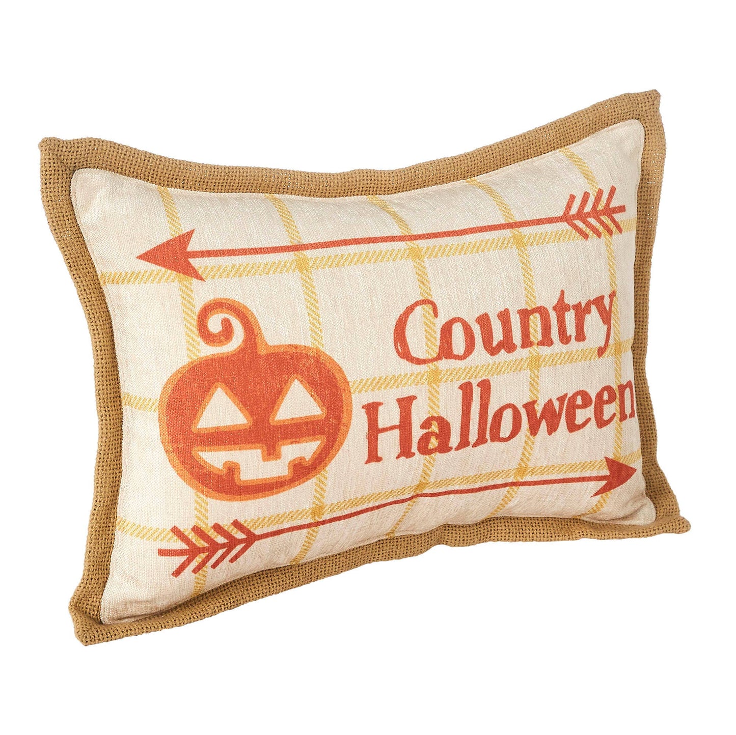 Country Halloween Decorative Lumbar Throw Pillow 9.5x14
