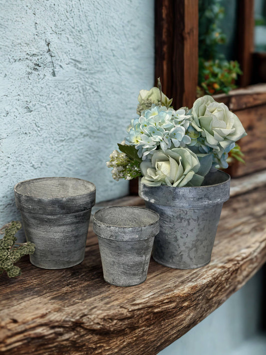 Zinc Flower Pot: Large