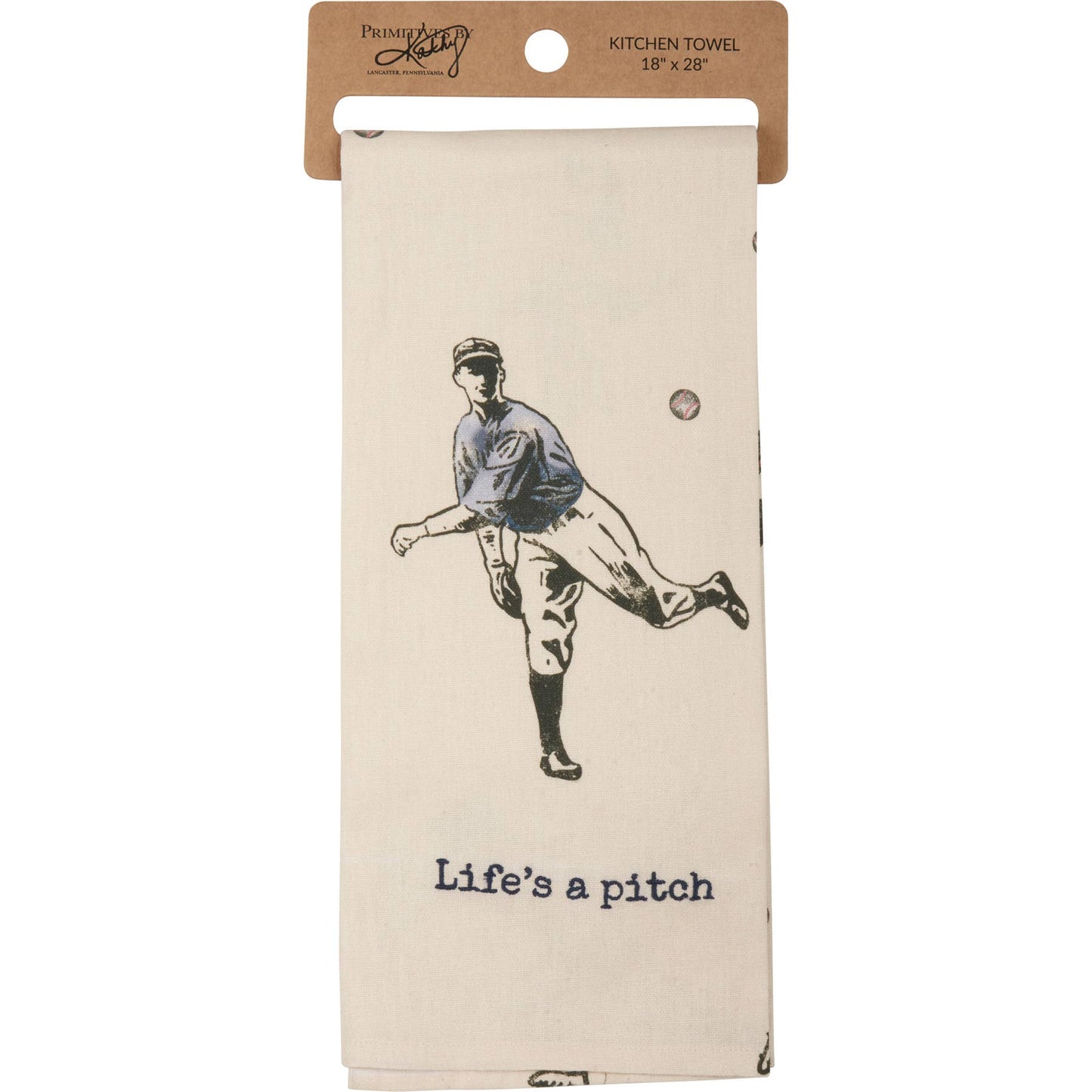 Life's A Pitch Kitchen Towel
