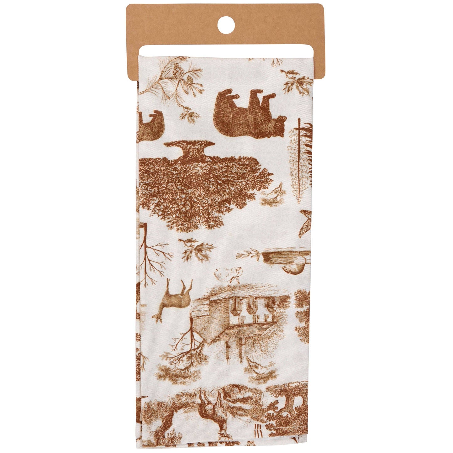 Cabin Toile Kitchen Towel