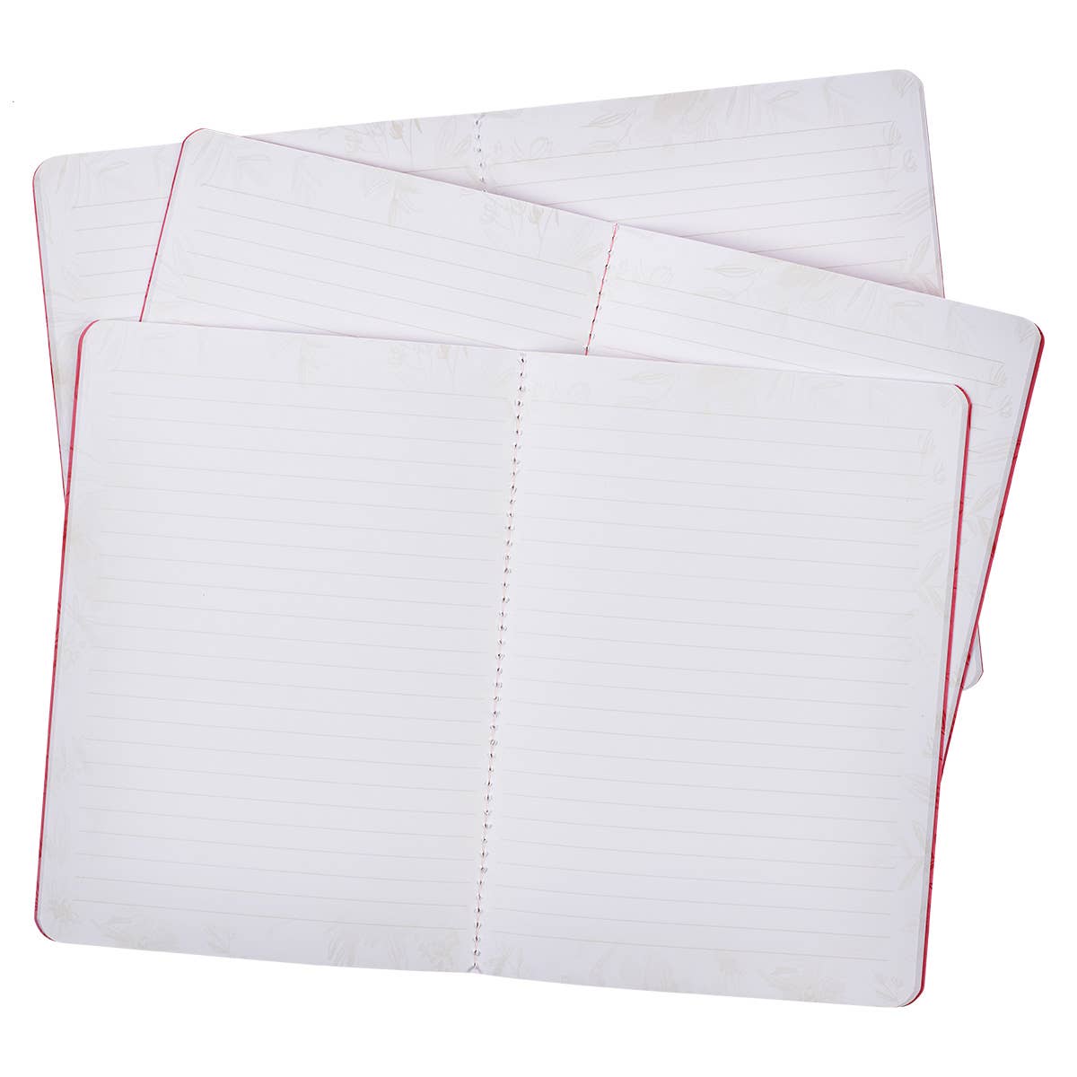 Notebook Set 3pc White Isa. 62:4, Pink 2 Cor. 5:7, Pink