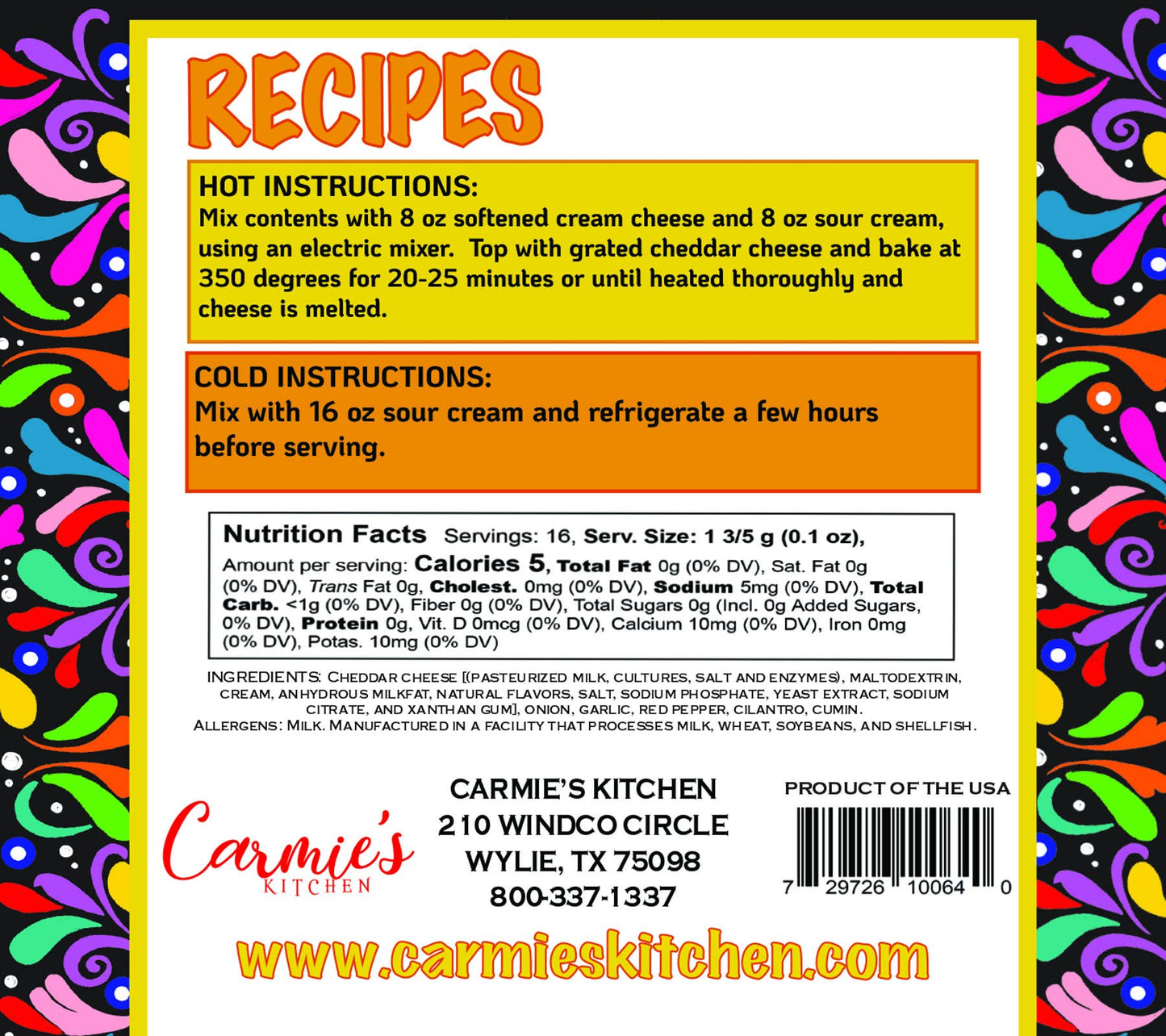Baked Enchilada Dip Mix - Taco Tuesday Collection