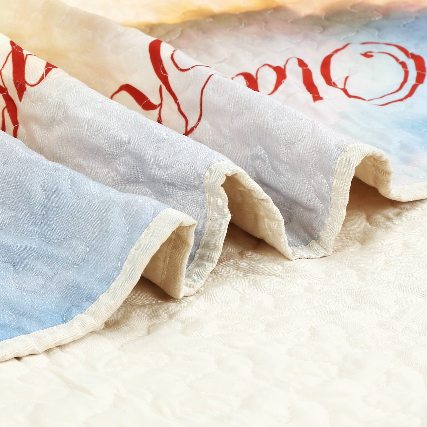 "Old Rugged Cross" Inspirational Quilted Throw 50"x60"