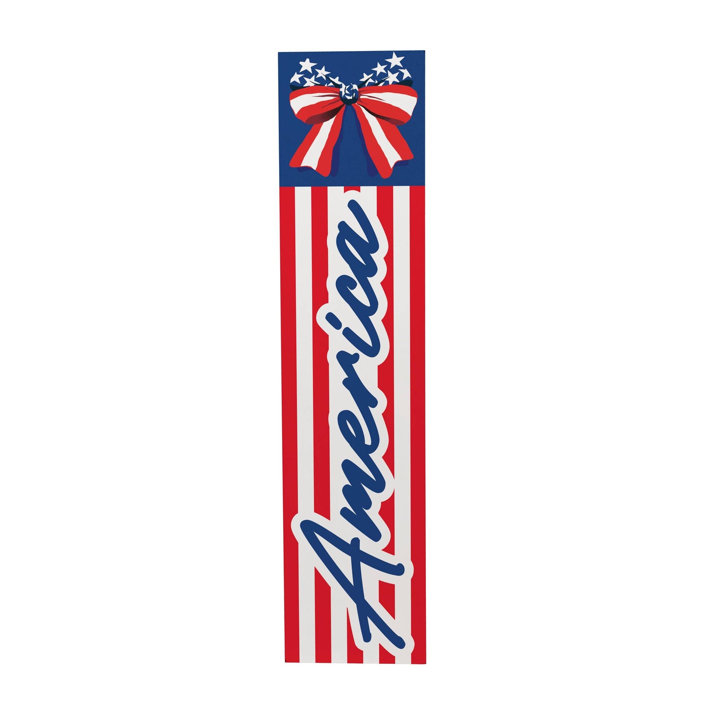 American Classic Stars & Stripes Porch Leaner, Bow "America"
