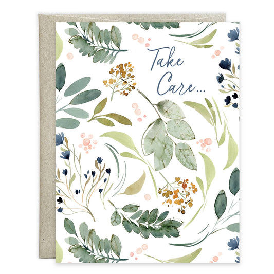 Thinking of You Greeting Card - Spring Greens
