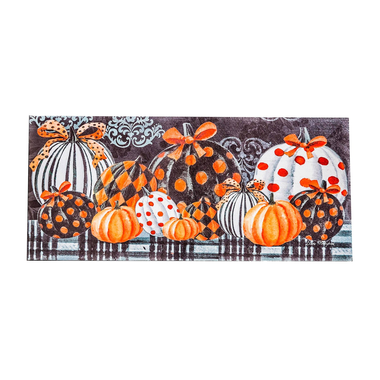 Elegant Patterned Pumpkins Sassafras Switch Mat