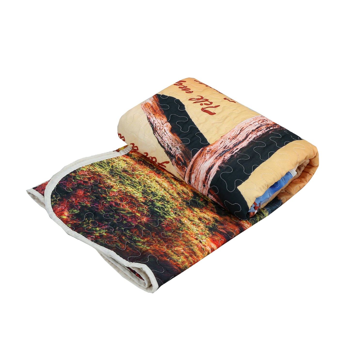 "Old Rugged Cross" Inspirational Quilted Throw 50"x60"