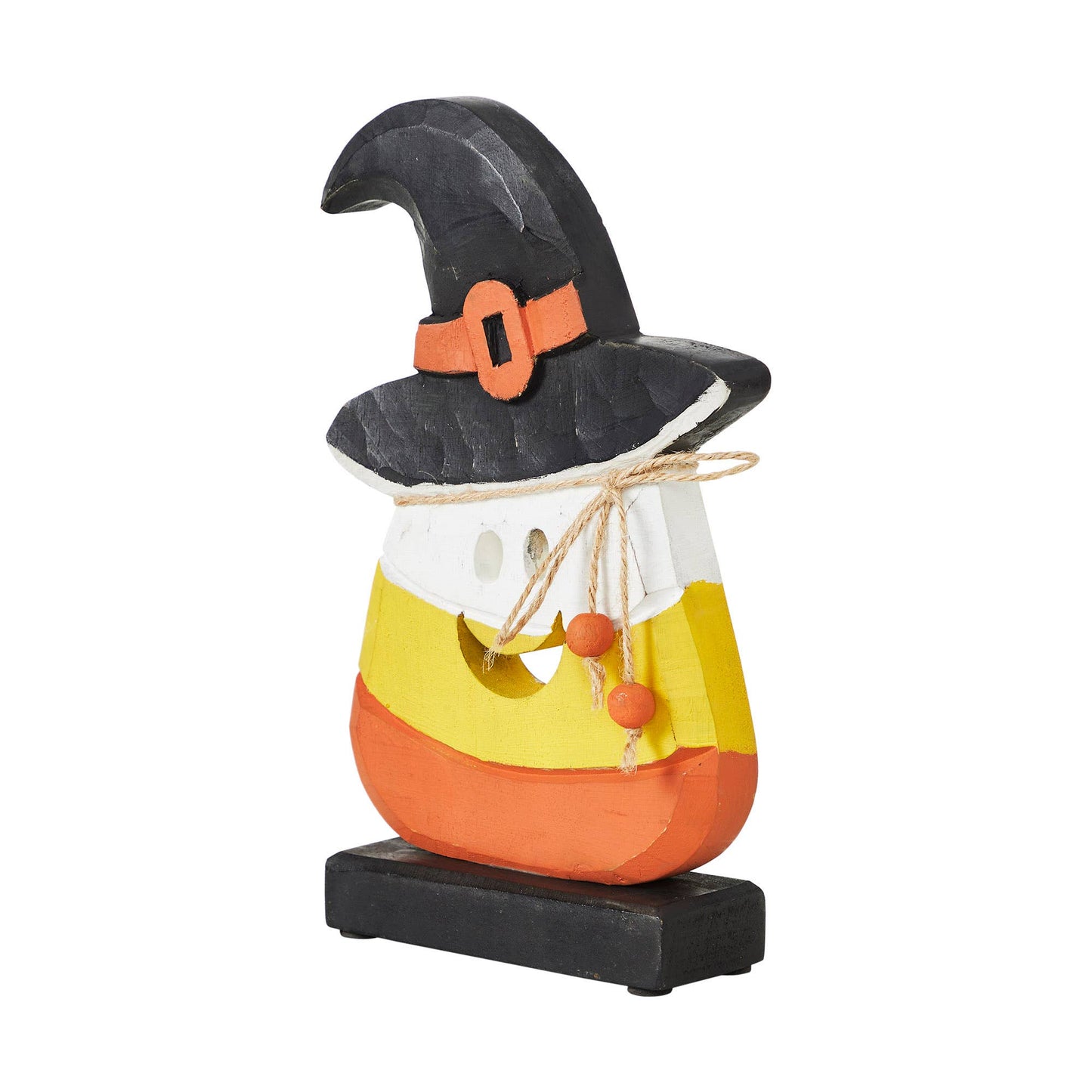 Halloween Candy Corn Figurine Witch Hat Fall Farmhouse Decor