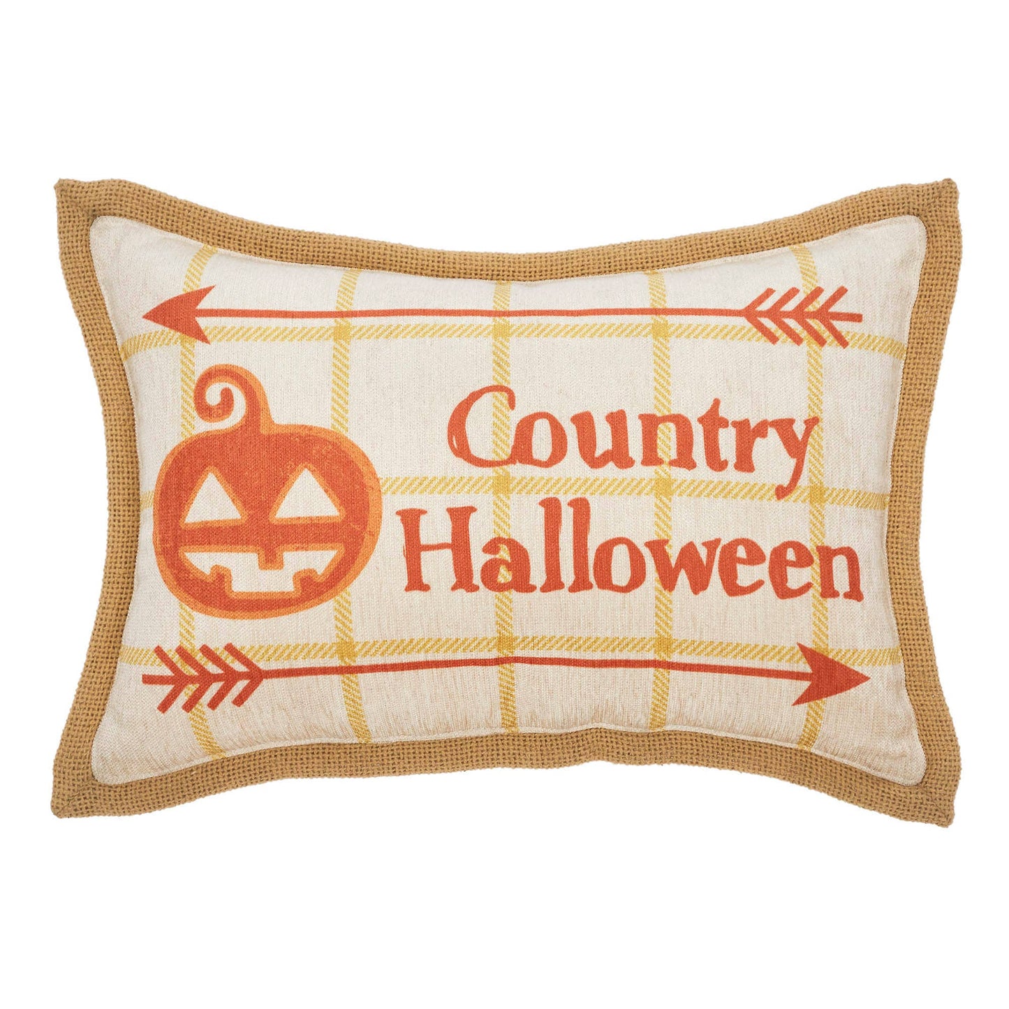 Country Halloween Decorative Lumbar Throw Pillow 9.5x14