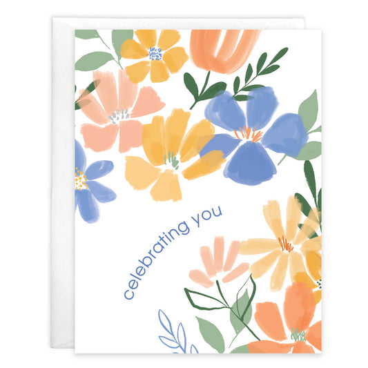Birthday Greeting Card - Charming Flowers