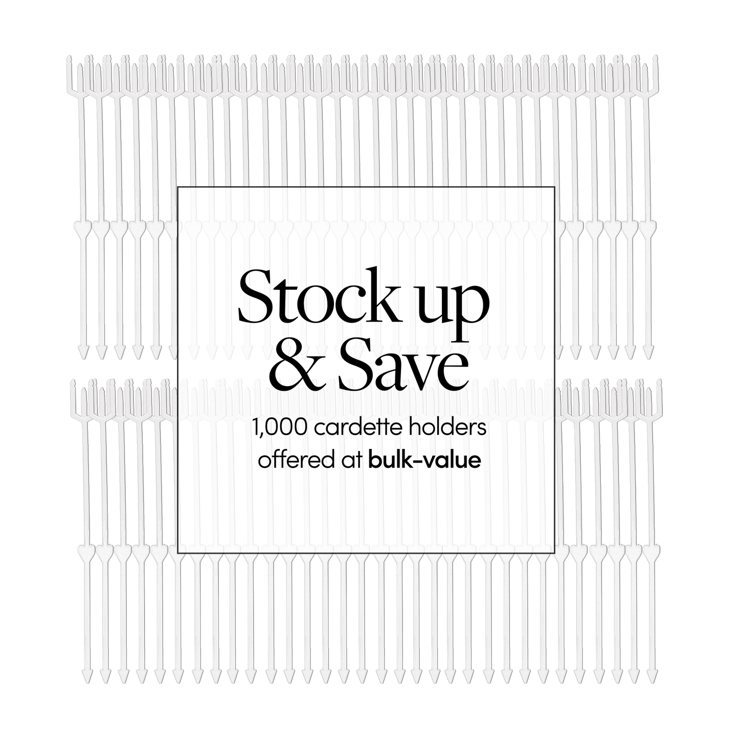 Cardette Card Holders - Box of 1000: 9"