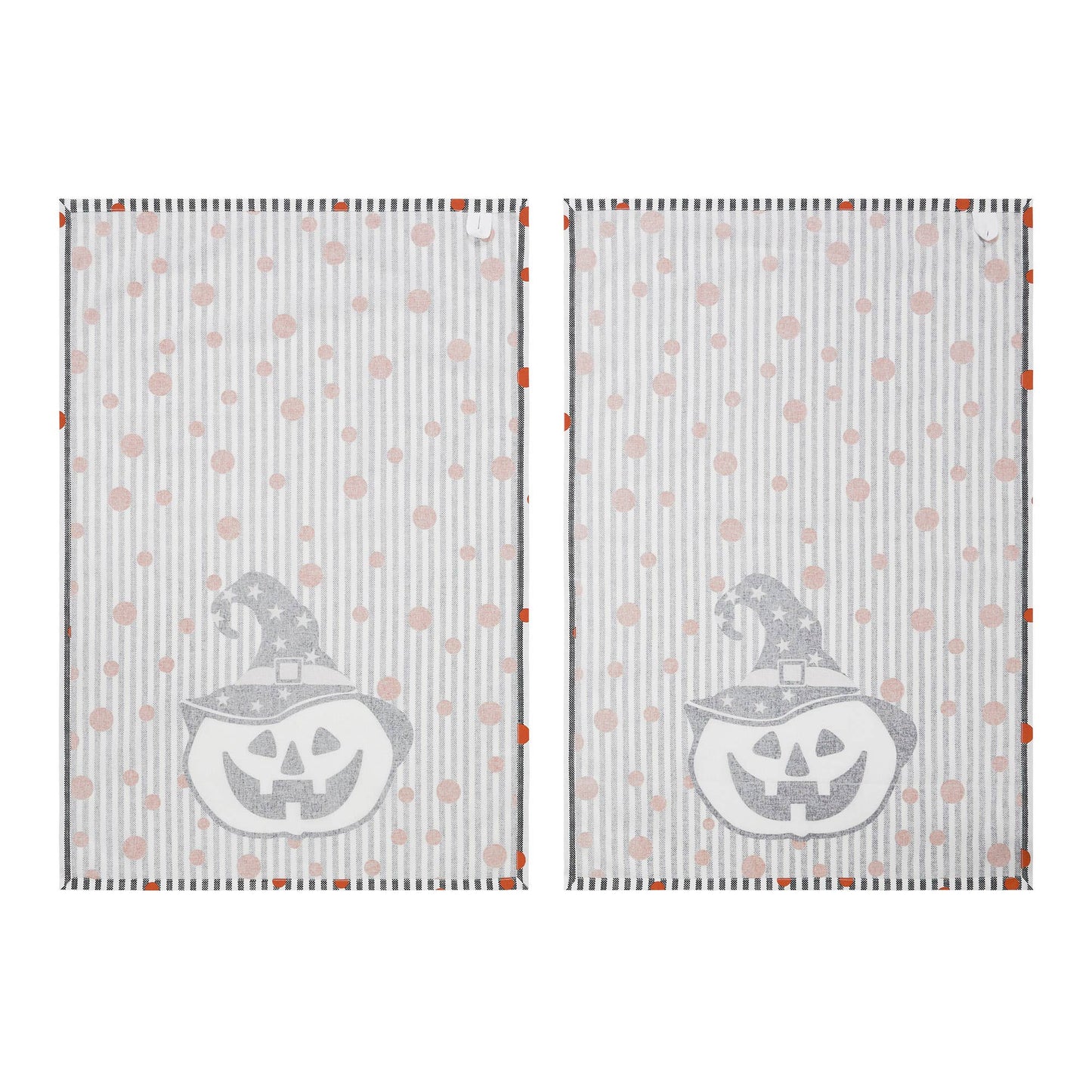 Halloween Jack O Lantern Fall Tea Towels 2pc