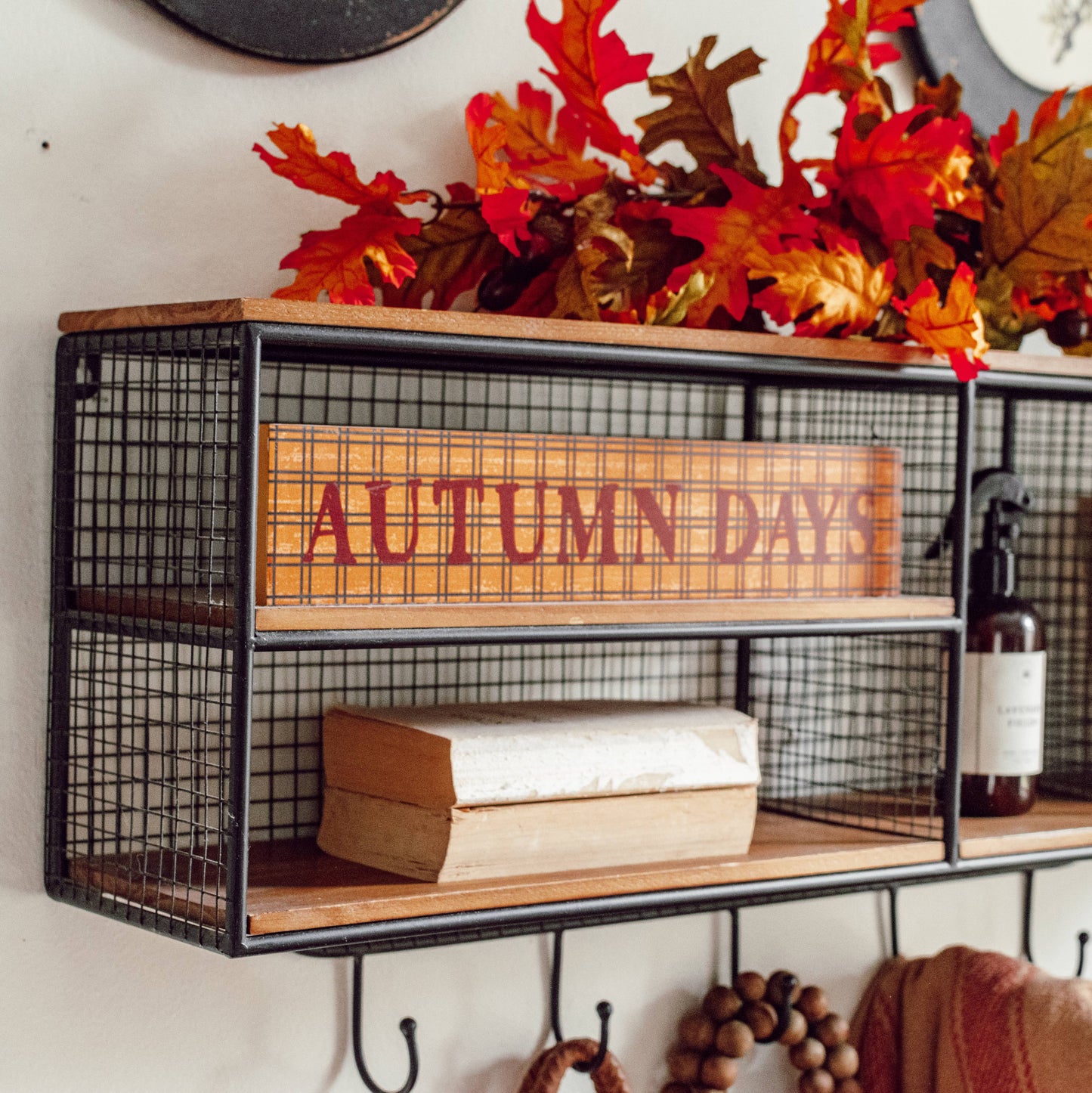 Autumn Days Farmhouse Fall Wall Sign 3x14